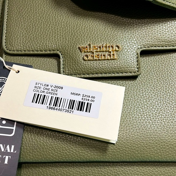 VALENTINO ORLANDI Green Crossbody/camera strap with card wallet - Picture 2 of 4